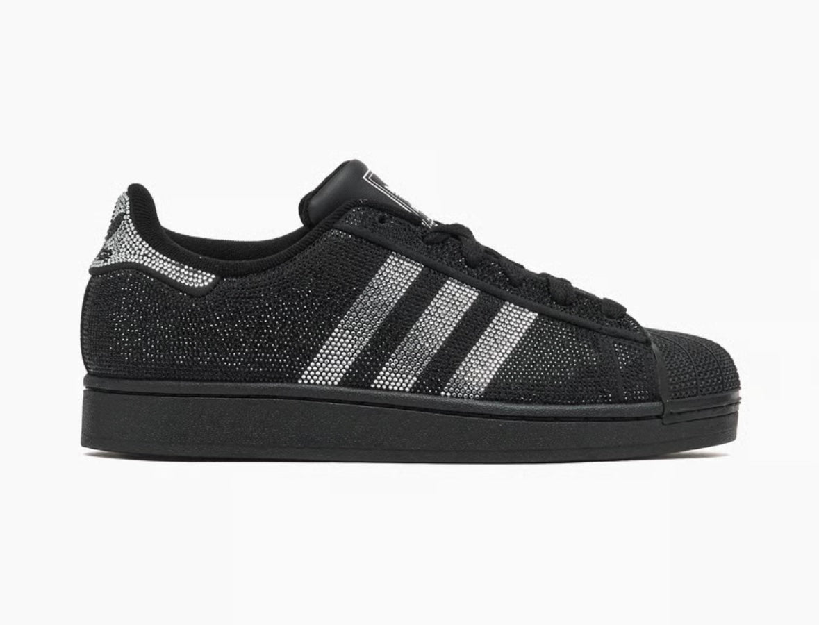 Superstar II “Rhinestone Black Silver”