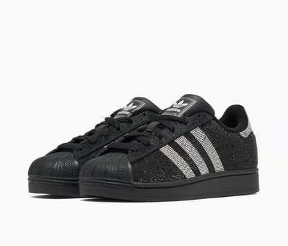 Superstar II “Rhinestone Black Silver”