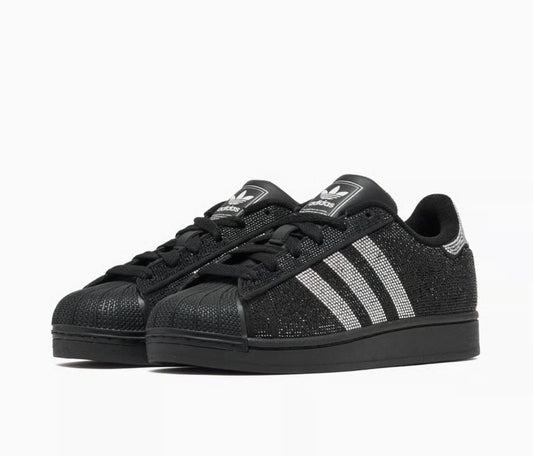 Superstar II “Rhinestone Black Silver”