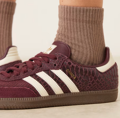 Samba Croco OG Burgundy