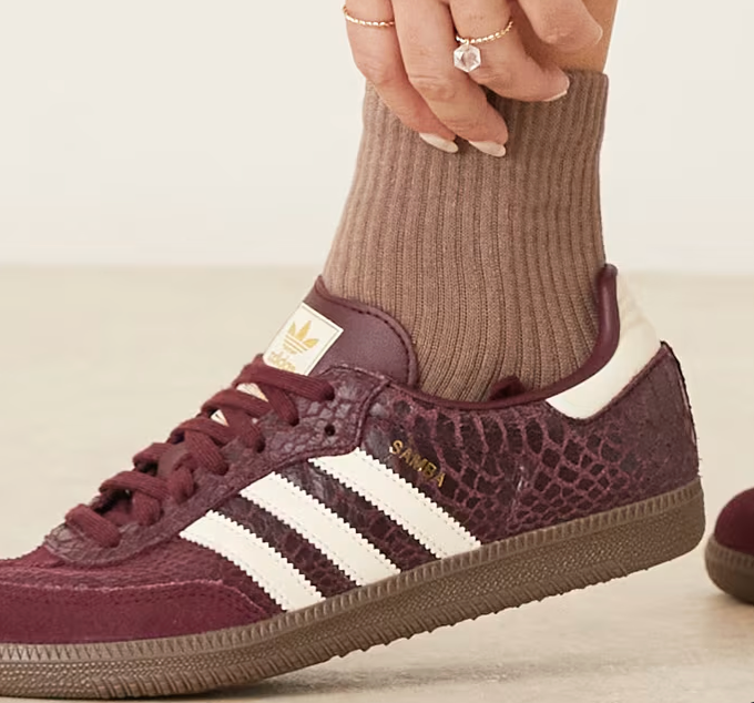 Samba Croco OG Burgundy